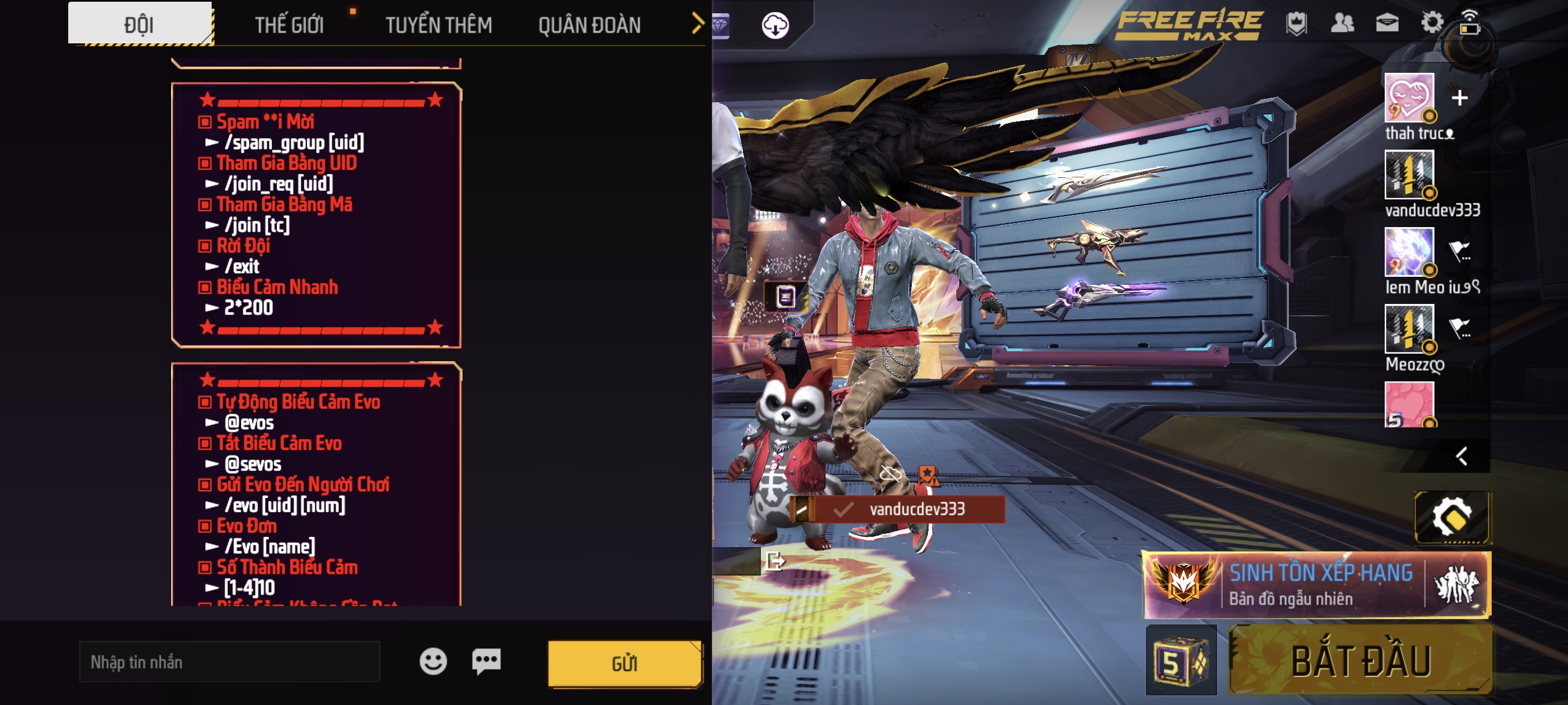 Mã nguồn Free Fire TCP Bot Team 5 chạy Termux bằng Python Antiband - ảnh demo 3