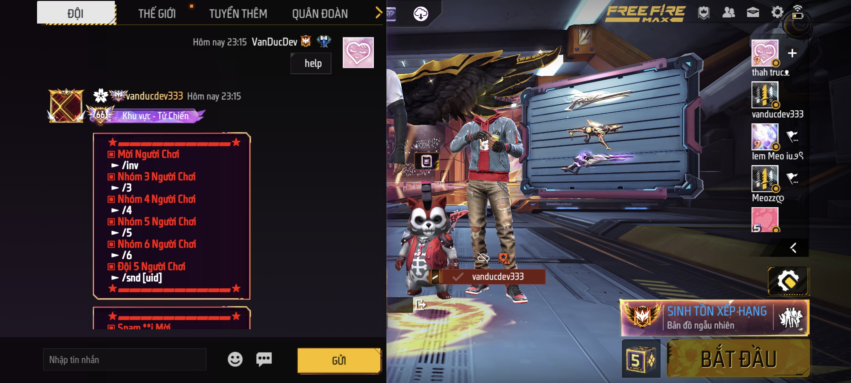 Mã nguồn Free Fire TCP Bot Team 5 chạy Termux bằng Python Antiband - ảnh demo 2