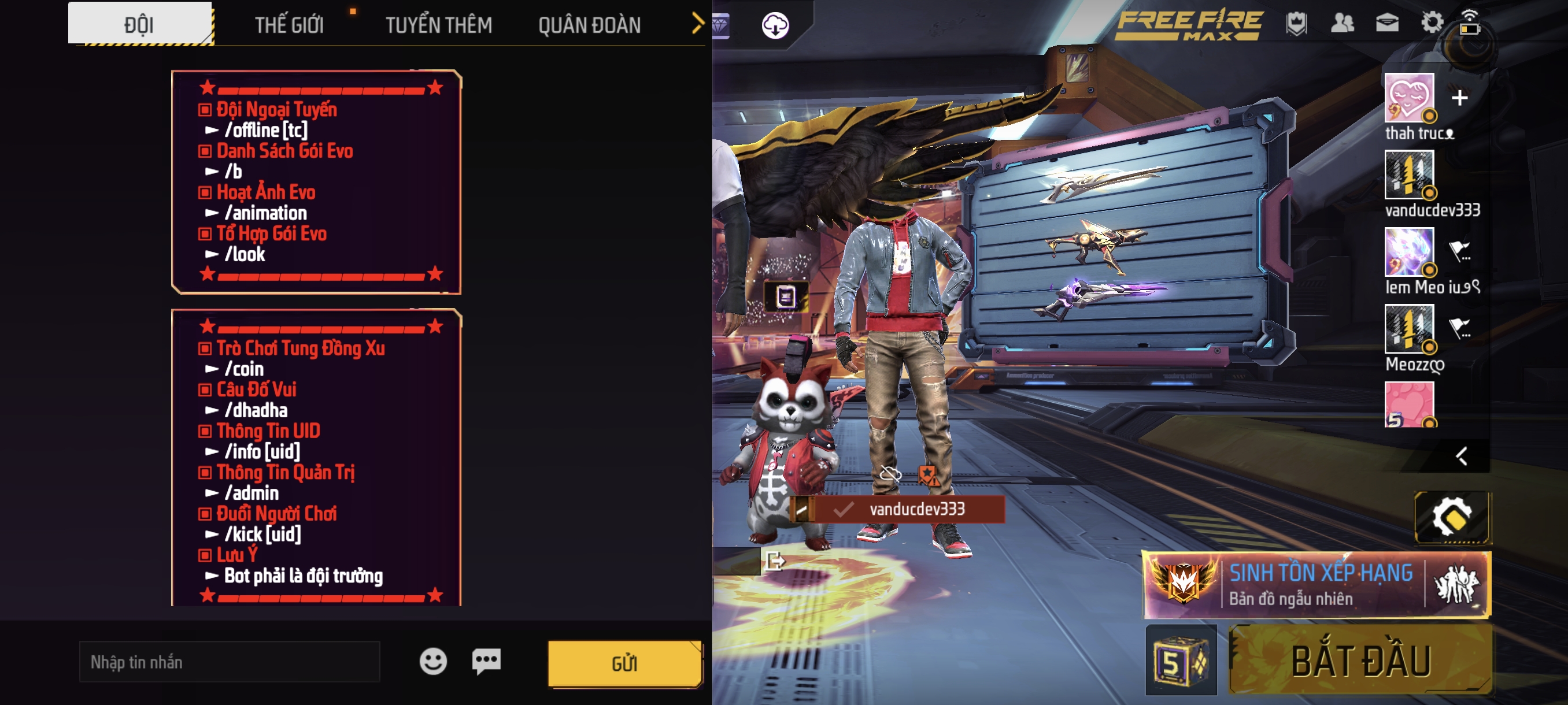 Mã nguồn Free Fire TCP Bot Team 5 chạy Termux bằng Python Antiband - ảnh demo 6