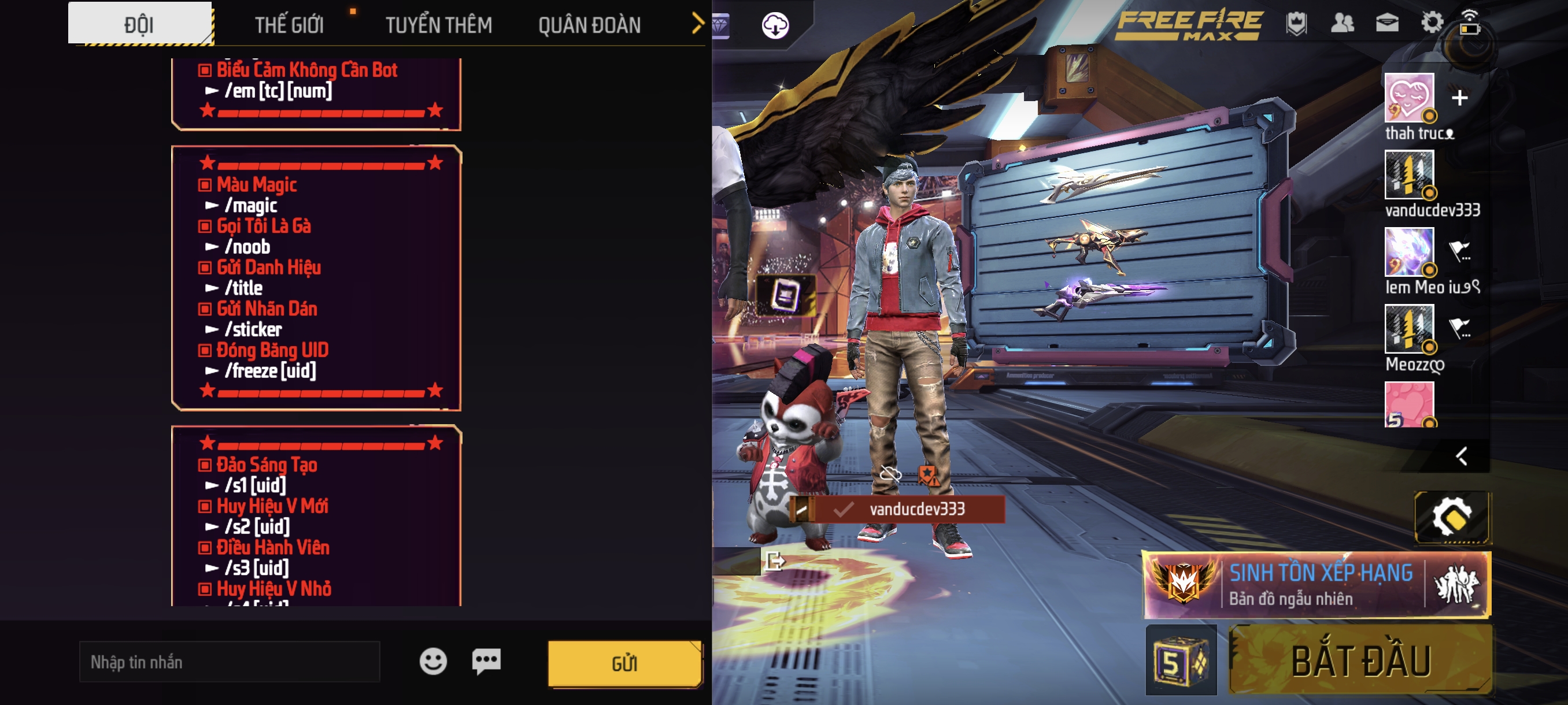 Mã nguồn Free Fire TCP Bot Team 5 chạy Termux bằng Python Antiband - ảnh demo 4