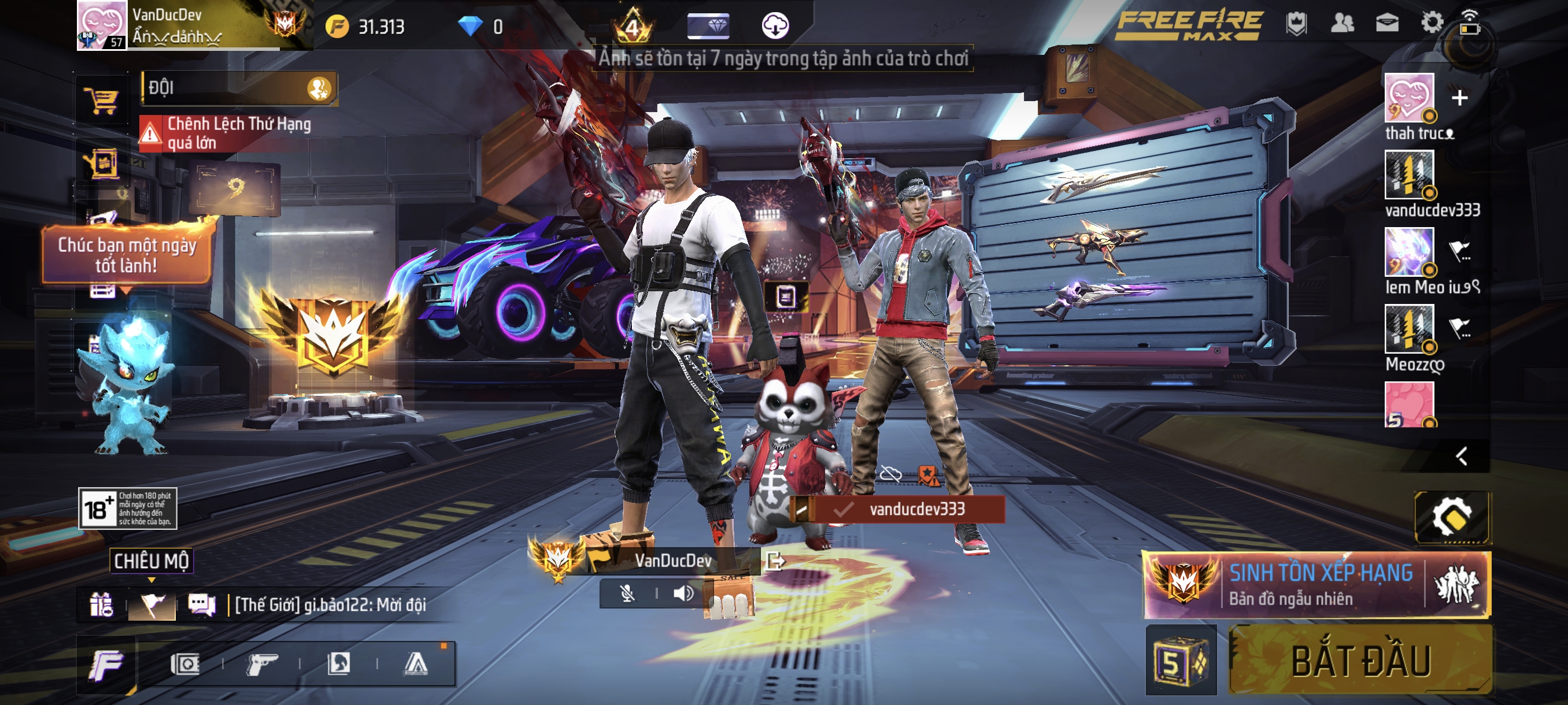Mã nguồn Free Fire TCP Bot Team 5 chạy Termux bằng Python Antiband - ảnh demo 9